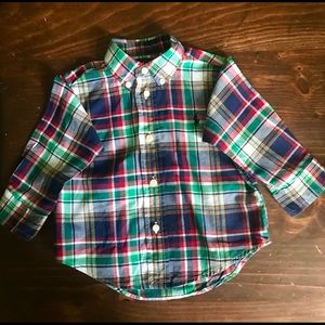 Polo Ralph Lauren Plaid shirt 12 months